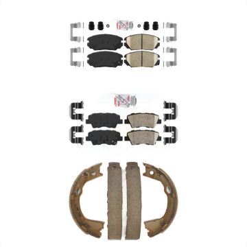 Front Rear Ceramic Disc Brake Pads Kit For 2010-2011 Hyundai Azera KNN-101194