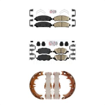 Front Rear Ceramic Disc Brake Pads Kit For 2009-2016 Toyota Venza KNN-101195