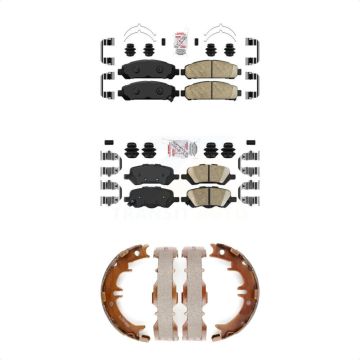 Front Rear Ceramic Disc Brake Pads Kit For 2009-2016 Toyota Venza KNN-101196