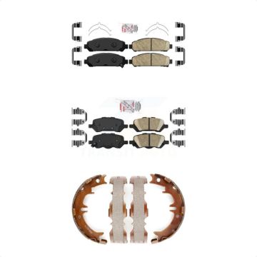 Front Rear Ceramic Disc Brake Pads Kit For 2009-2016 Toyota Venza KNN-101197