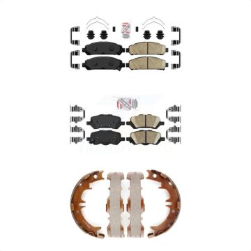 Front Rear Ceramic Disc Brake Pads Kit For 2009-2016 Toyota Venza KNN-101198