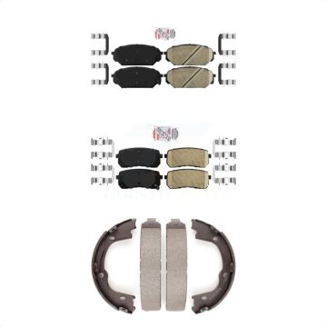 Front Rear Ceramic Disc Brake Pads Kit For 2007-2012 Hyundai Veracruz KNN-101202