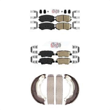 Front Rear Ceramic Disc Brake Pads Kit For 2010-2013 Kia Soul KNN-101204