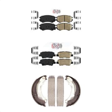 Front Rear Ceramic Disc Brake Pads Kit For 2010-2013 Kia Soul KNN-101205