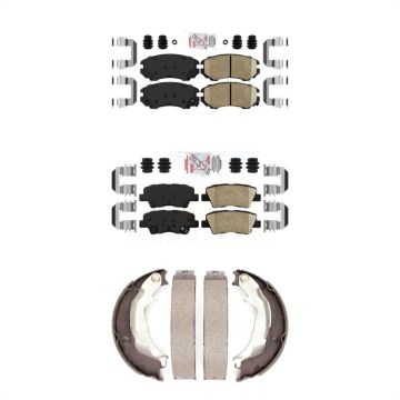 Front Rear Ceramic Disc Brake Pads Kit For 2010-2013 Kia Soul KNN-101206