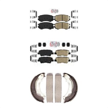 Front Rear Ceramic Disc Brake Pads Kit For 2010-2013 Kia Soul KNN-101207