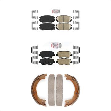 Front Rear Ceramic Disc Brake Pads Kit For 2007-2009 Kia Amanti KNN-101208