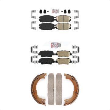 Front Rear Ceramic Disc Brake Pads Kit For 2007-2009 Kia Amanti KNN-101209