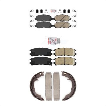 Front Rear Ceramic Disc Brake Pads Kit For Mitsubishi Eclipse Galant KNN-101213