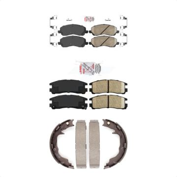 Front Rear Ceramic Disc Brake Pads Kit For Mitsubishi Eclipse Galant KNN-101214