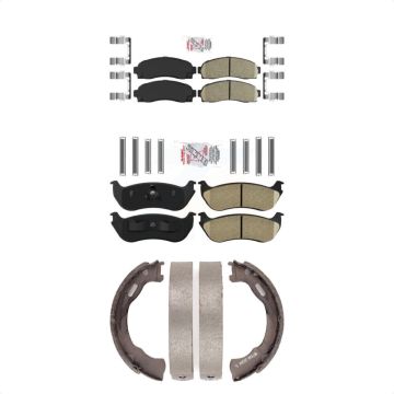 Front Rear Ceramic Disc Brake Pads Kit For Ford Explorer Mercury Mountaineer KNN-101215