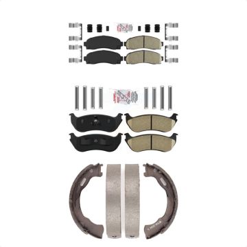 Front Rear Ceramic Disc Brake Pads Kit For Ford Explorer Mercury Mountaineer KNN-101216