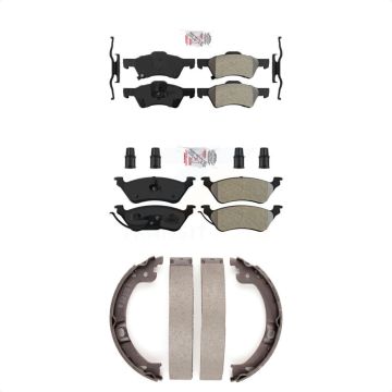 Front Rear Semi-Metallic Disc Brake Pads Kit For Dodge Grand Caravan Chrysler Town & KNN-101217