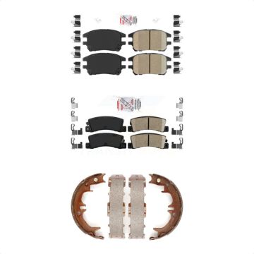 Front Rear Ceramic Disc Brake Pads Kit For 2002-2003 Lexus RX300 KNN-101221
