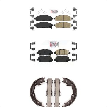 Front Rear Ceramic Disc Brake Pads Kit For Nissan LEAF KNN-101225