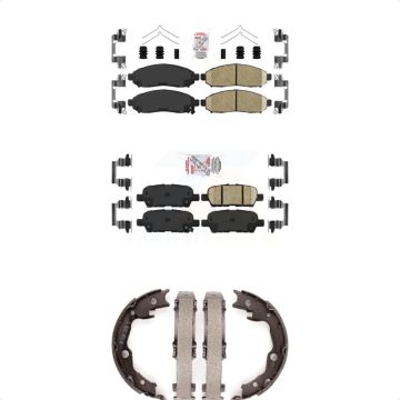 Front Rear Ceramic Disc Brake Pads Kit For Nissan LEAF KNN-101226