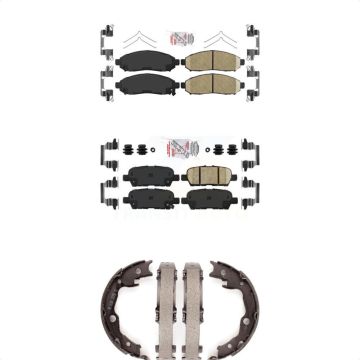 Front Rear Ceramic Disc Brake Pads Kit For Nissan LEAF KNN-101227