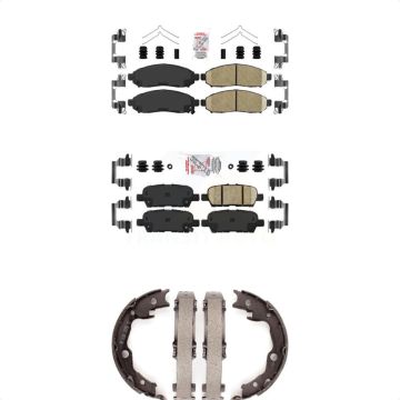 Front Rear Ceramic Disc Brake Pads Kit For Nissan LEAF KNN-101228