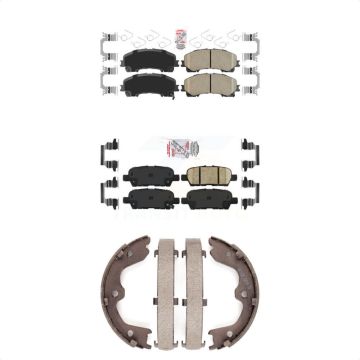 Front Rear Ceramic Disc Brake Pads Kit For 2016-2017 INFINITI QX50 KNN-101238