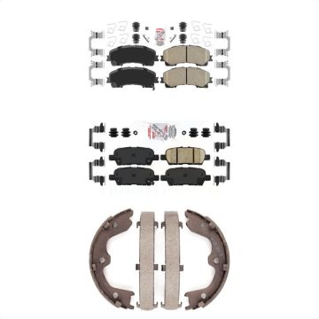 Front Rear Ceramic Disc Brake Pads Kit For 2016-2017 INFINITI QX50 KNN-101239