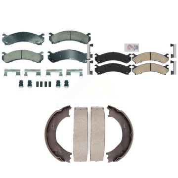 Front Rear Ceramic Disc Brake Pads Kit For Chevrolet GMC Silverado 3500 Sierra HD Classic KNN-101261