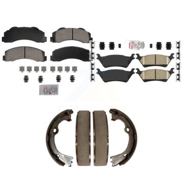 Front Rear Ceramic Disc Brake Pads Kit For Ford F-150 KNN-101267