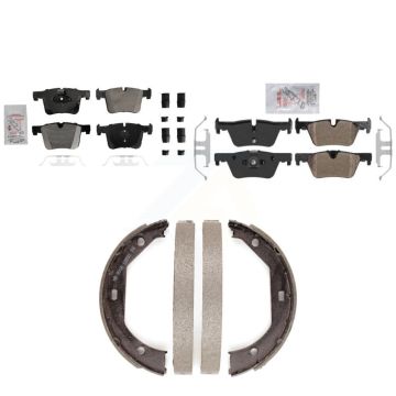 Front Rear Semi-Metallic Disc Brake Pads Kit For BMW 320i xDrive 328d KNN-101294