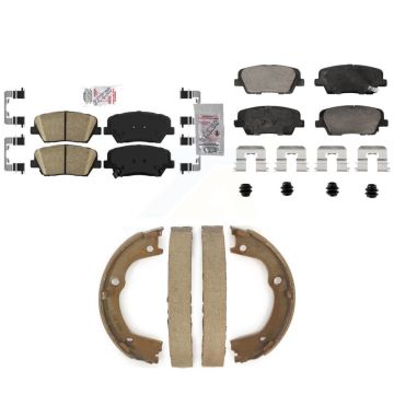 Front Rear Ceramic Disc Brake Pads Kit For Hyundai Santa Fe Kia Sorento KNN-101309