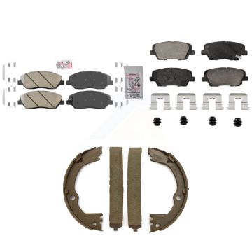 Front Rear Ceramic Disc Brake Pads Kit For Hyundai Santa Fe XL 3.3L KNN-101312