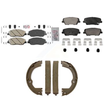 Front Rear Ceramic Disc Brake Pads Kit For Hyundai Santa Fe XL 3.3L KNN-101313