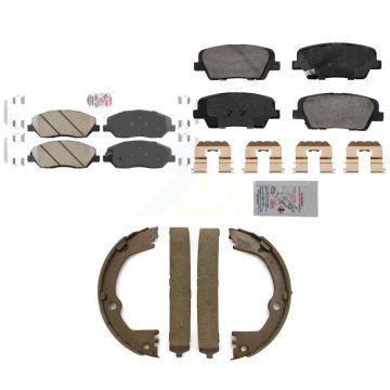 Front Rear Ceramic Disc Brake Pads Kit For Hyundai Santa Fe XL 3.3L KNN-101314