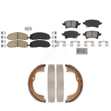 Front Rear Ceramic Disc Brake Pads Kit For Jeep Wrangler Gladiator KNN-101319