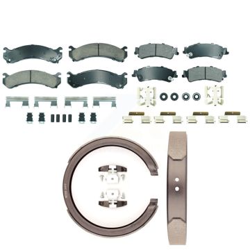 Front Ceramic Rear Semi-Metallic Disc Brake Pads Kit For Cadillac DTS DeVille KNN-101331