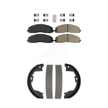 Front Rear Semi-Metallic Disc Brake Pads Kit For Ford F-350 Super Duty F-250 F-450 KNN-101345
