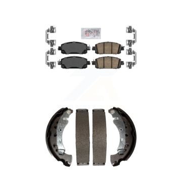 Front Rear Ceramic Disc Brake Pads Kit For 2020-2023 Nissan Sentra KNN-101350