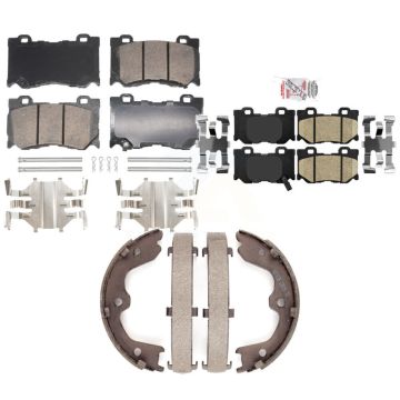 Front Rear Ceramic Disc Brake Pads Kit For 2008-2013 INFINITI G37 With Brembo Brakes KNN-101356