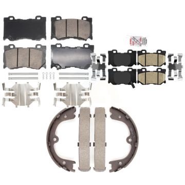 Front Rear Ceramic Disc Brake Pads Kit For 2009-2013 INFINITI FX50 KNN-101357
