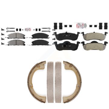 Front Rear Semi-Metallic Disc Brake Pads Kit For Lincoln MKT KNN-101367