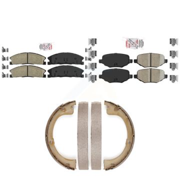 Front Rear Ceramic Disc Brake Pads Kit For Lincoln MKT KNN-101368