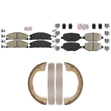 Front Rear Ceramic Disc Brake Pads Kit For Lincoln MKT KNN-101371