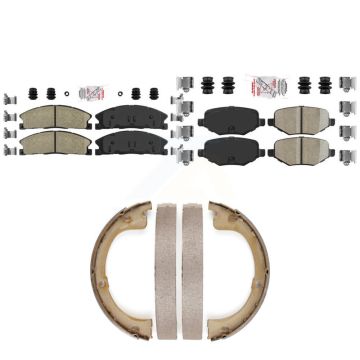 Front Rear Ceramic Disc Brake Pads Kit For Lincoln MKT KNN-101372