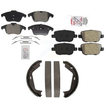 Front Rear Semi-Metallic Disc Brake Pads Kit For 2007-2009 Volvo S80 FWD KNN-101396