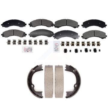 Front Rear Semi-Metallic Disc Brake Pads Kit For GMC Savana 2500 Chevrolet Express KNN-101399