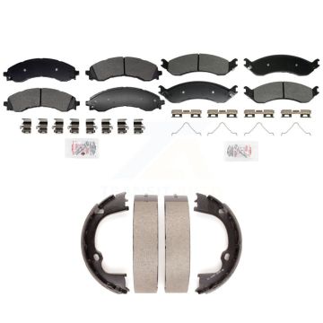 Front Rear Semi-Metallic Disc Brake Pads Kit For GMC Chevrolet Savana 2500 Express 3500 KNN-101405