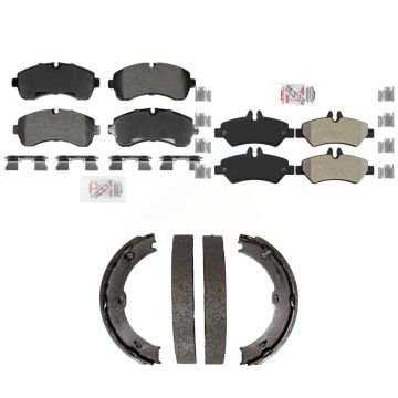 Front Rear Semi-Metallic Disc Brake Pads Kit For Sprinter 3500 Dodge Freightliner KNN-101407
