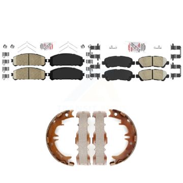 Front Rear Ceramic Disc Brake Pads Kit For 2008-2013 Toyota Highlander KNN-101411