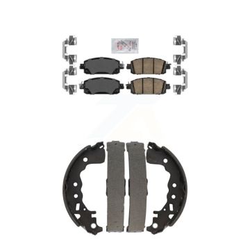 Front Rear Ceramic Disc Brake Pads Kit For 2021 Nissan Kicks rear brakes KNN-101413
