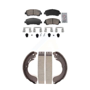 Front Rear Ceramic Disc Brake Pads Kit For 2007-2012 Nissan Sentra SE-R Spec V KNN-101416