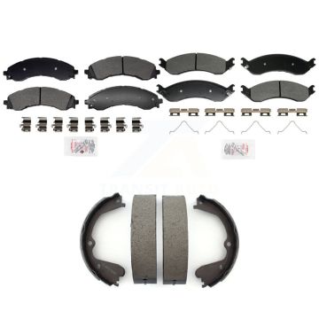 Front Rear Semi-Metallic Disc Brake Pads Kit For GMC Chevrolet Savana 4500 Express KNN-101418