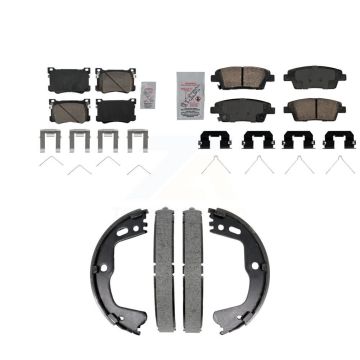 Front Rear Ceramic Disc Brake Pads Kit For 2018-2020 Genesis G80 3.8L 5.0L KNN-101431